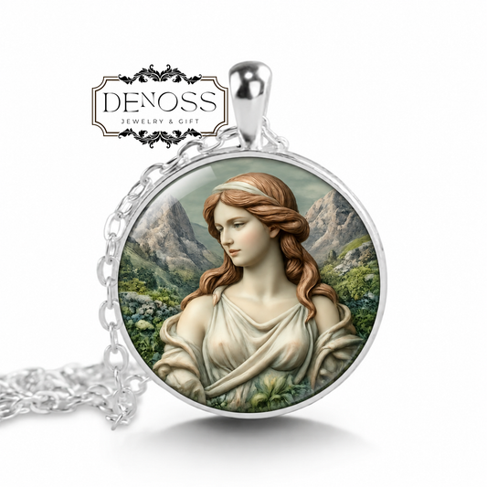 IDA Necklace,Nymph of Mount Ida,Zeus Caretaker,Greek Mythology,Nurturing Protection, Guidance