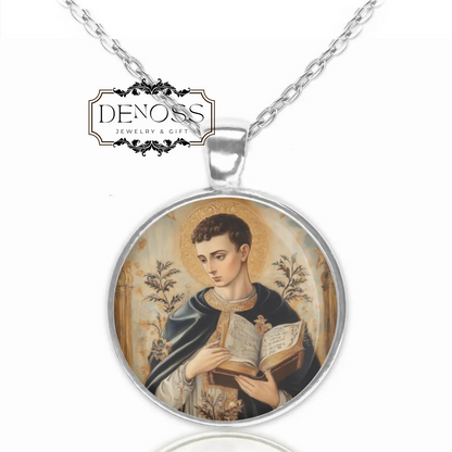 Saint Aloysius Gonzaga Necklace,Pendant Religious Medal