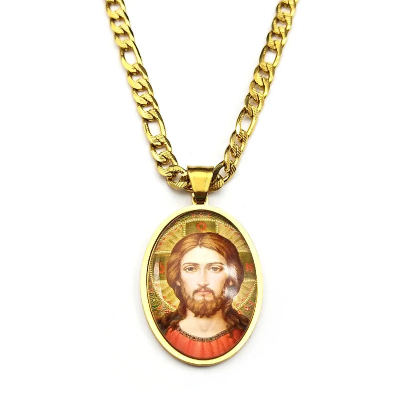 Jesus Cross,Christian Necklace,Religious Gift Jewelry