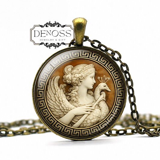 JUNO Necklace,Goddess of Marriage,Goddess of Home,Goddess of Family,Champion of Women,Capitoline Triad,Protector of Rome, Mythology