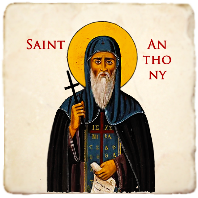 St.Anthony Icon,Men Saints,Marble Icon,Handmade,Prayer gift,Christian Icon