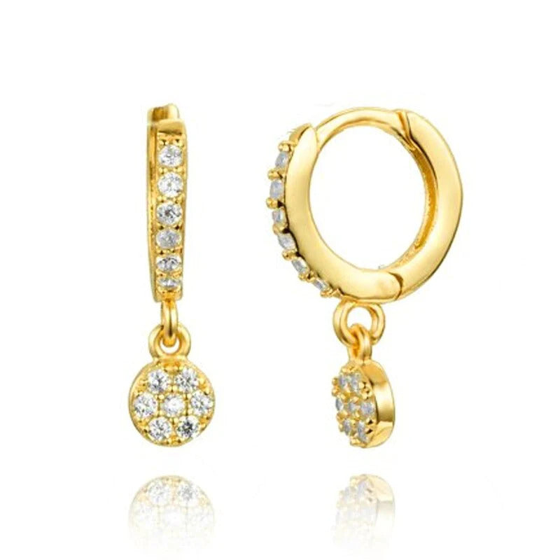 Dainty Crystal Hoop Earrings