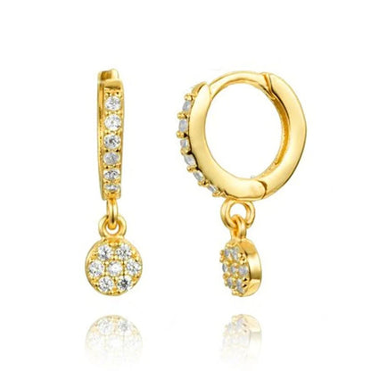 Dainty Crystal Hoop Earrings