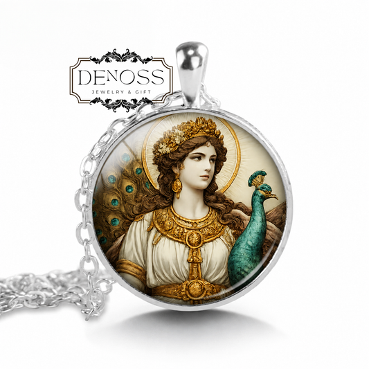JUNO Necklace,Goddess of Marriage,Goddess of Home,Goddess of Family,Champion of Women,Capitoline Triad,Protector of Rome