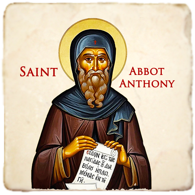 St.Anthony the Great Icon,Men Saints,Marble Icon,Handmade,Prayer gift,Christian Icon