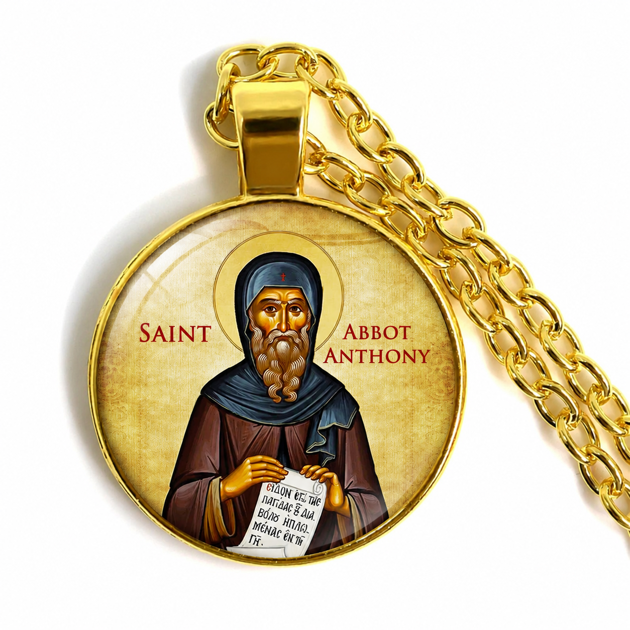 Saint Anthony The Great Saint Antonius Necklace