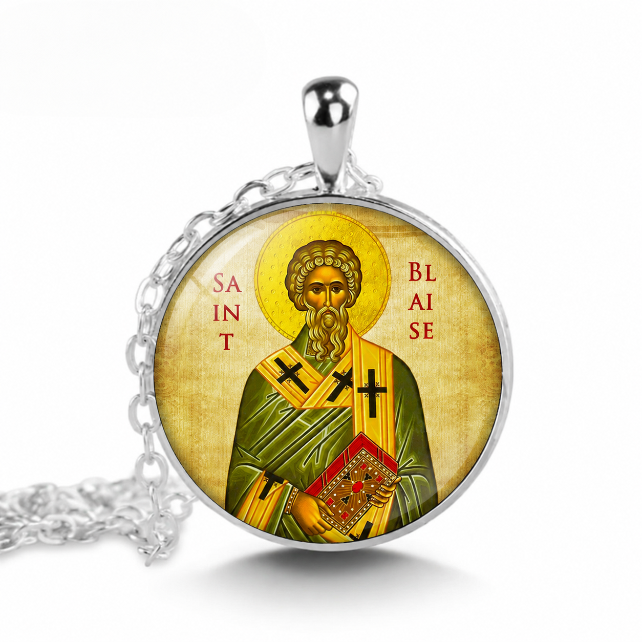 Saint Blaise,St. Blaise of SebaSte Necklace
