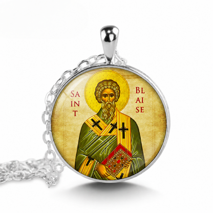 Saint Blaise,St. Blaise of SebaSte Necklace