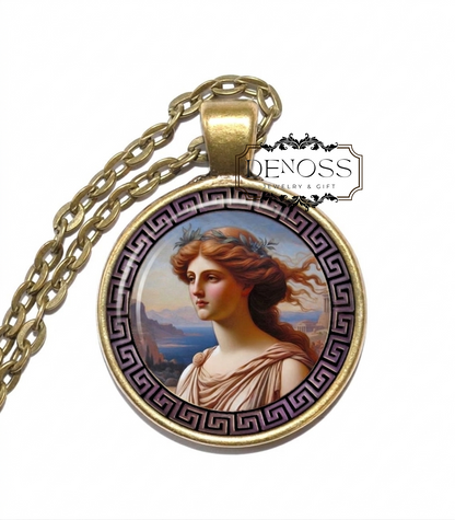 LETO Necklace,Titaness,Goddess,Greek Mythology,Divine Feminine,Mother of Apollo,Mother of Artemis,Feminine Power,Resilience