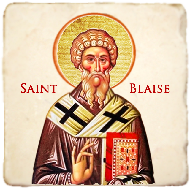St.Blaise of Sebaste Icon,Men Saints,Marble Icon,Handmade,Prayer gift,Christian Icon