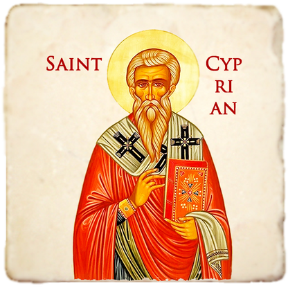 St.Cyprian Icon,Men Saints,Marble Icon,Handmade,Prayer gift,Christian Icon