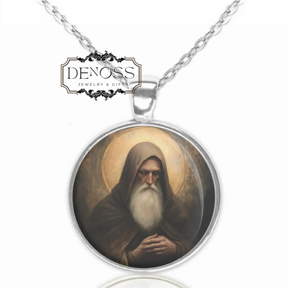 Saint Benedict of Nursia Necklace,Catholic Medal Pendant Christian Jewelry