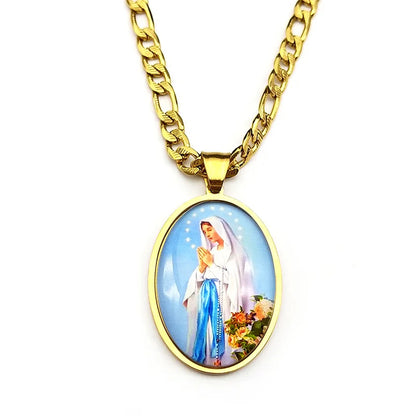 Virgin Mary,Christian Necklace,Religious Gift Jewelry