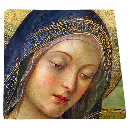 Madonna della Pace,Fresco on Antique Marble