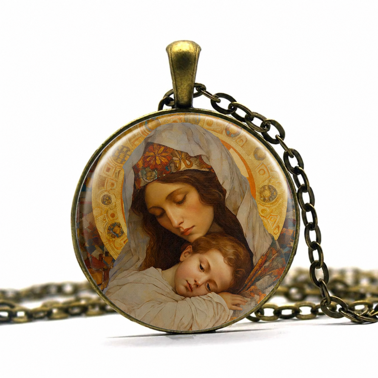 Virgin Mary Necklace