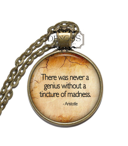 ARISTOTLE QUOTE Necklace,Philosopher,Scientist,Greek,Art Pendant Necklace,Inspirational Necklace,Handmade Jewelry