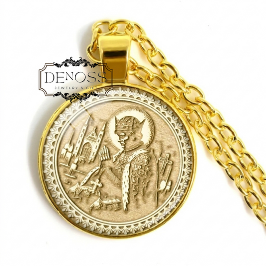 Alfred the King Pendant Necklace