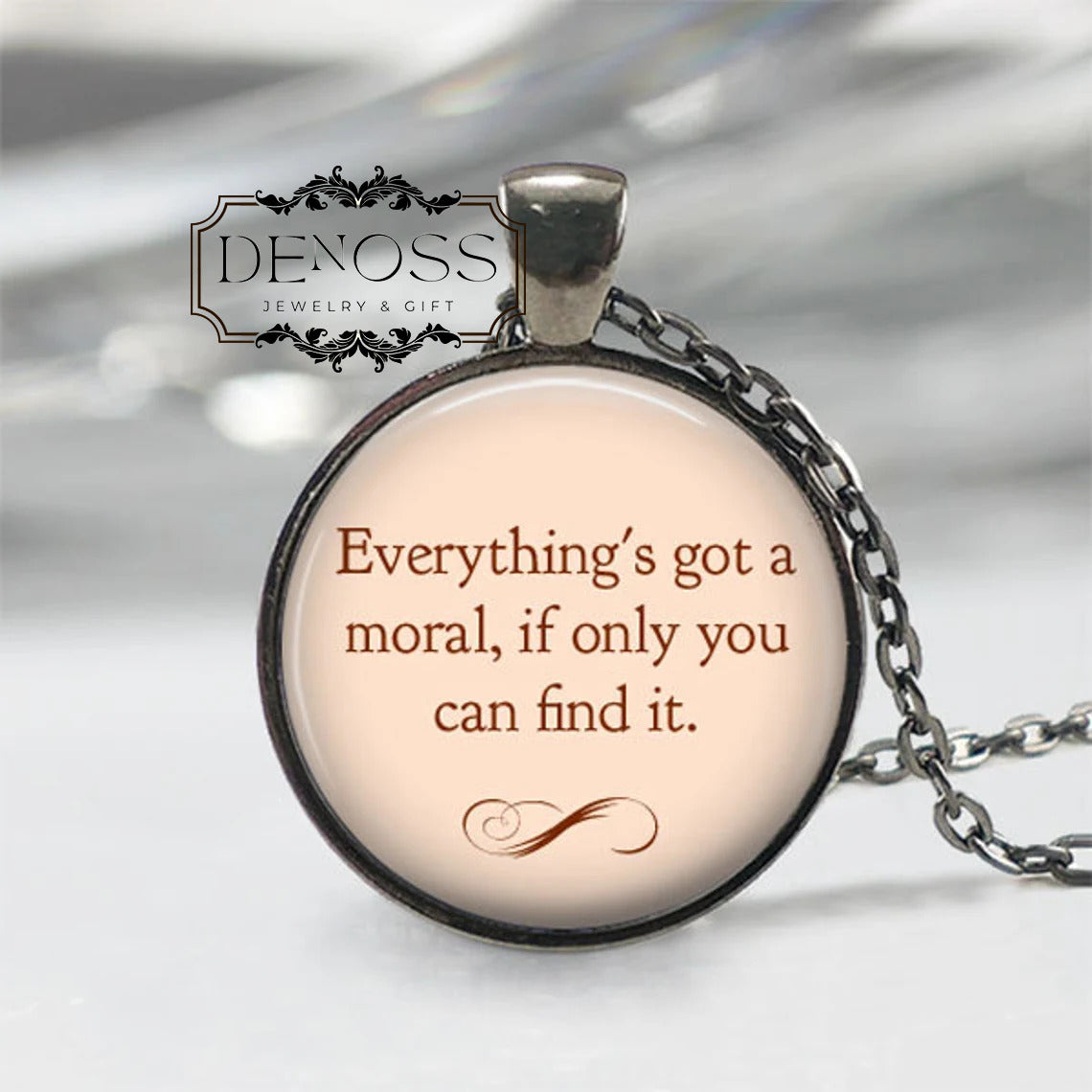 Alice In Wonderland Quotes Jewelry,Alice in Wonderland Necklace,Fairy Tale Necklace