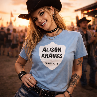 Alison Krauss tshirt,Windy City,Country music tshirt
