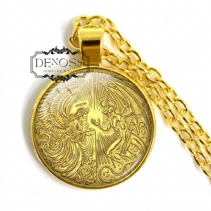 Angel Devil Pendant Yin Yang Necklace
