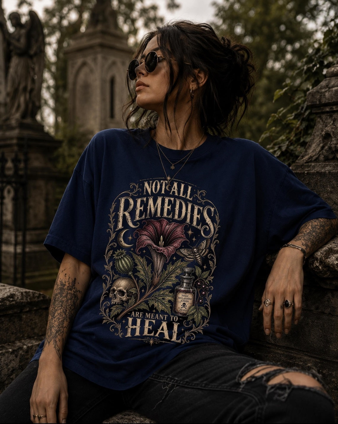 Apothecary dark humor shirt ,goth clothes ,whimsigoth clothing ,gothic clothes ,grunge clothes ,herbalist apothecary gifts ,witchy things