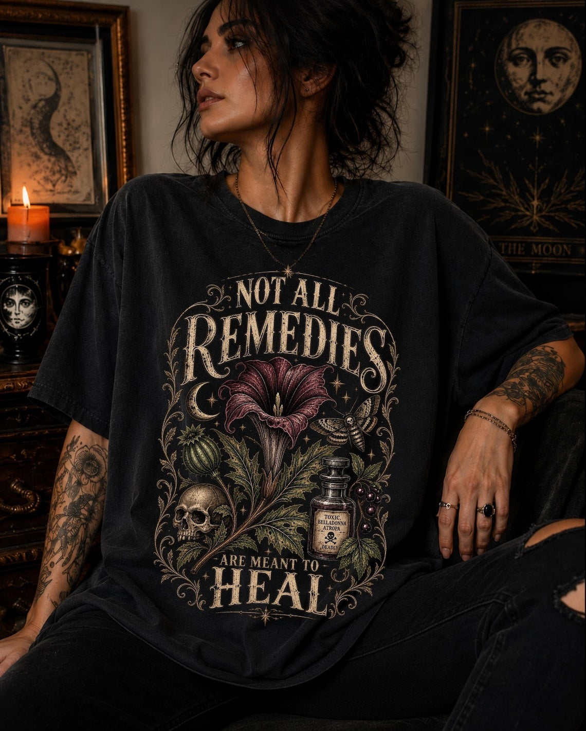 Apothecary dark humor shirt ,goth clothes ,whimsigoth clothing ,gothic clothes ,grunge clothes ,herbalist apothecary gifts ,witchy things