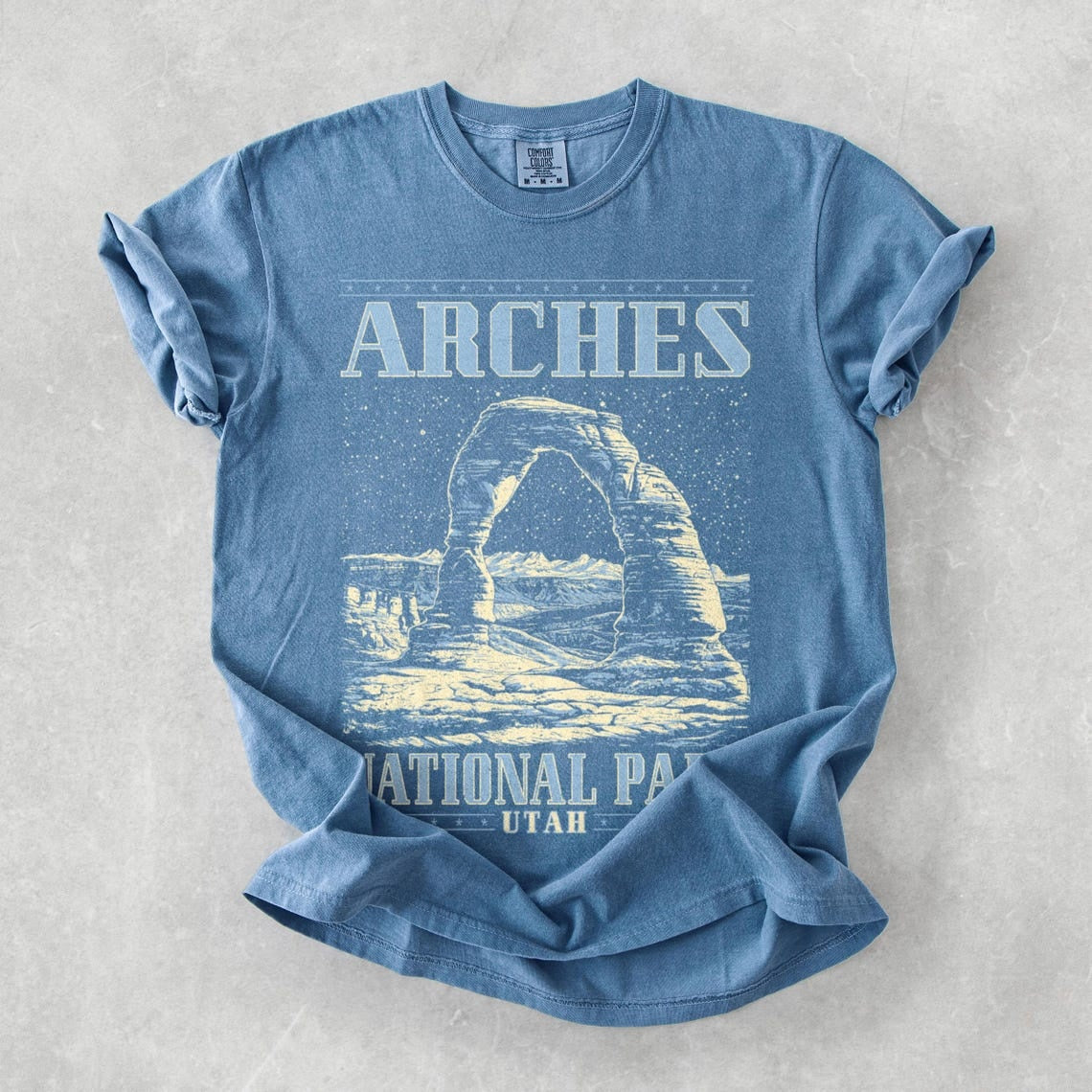 Arches National Park Shirt, National Park Comfort Colors T-Shirt, Moab Utah Shirt, 63 Parks Shirt, Granola Girl Gift, Nature Graphic Tee