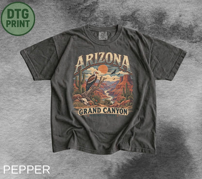 Arizona Grand Canyon Shirt, Vintage Desert T-Shirt, Grand Canyon National Park Tee, Southwest Travel Shirt, Vulture Graphic Tee