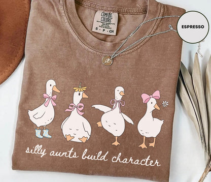 Auntie Goose Shirt ,Comfort Colors Silly Goose Shirt, For Aunt Funny Aunt Shirt, Future Aunt Gift ,Silly Goose Auntie T-shirt