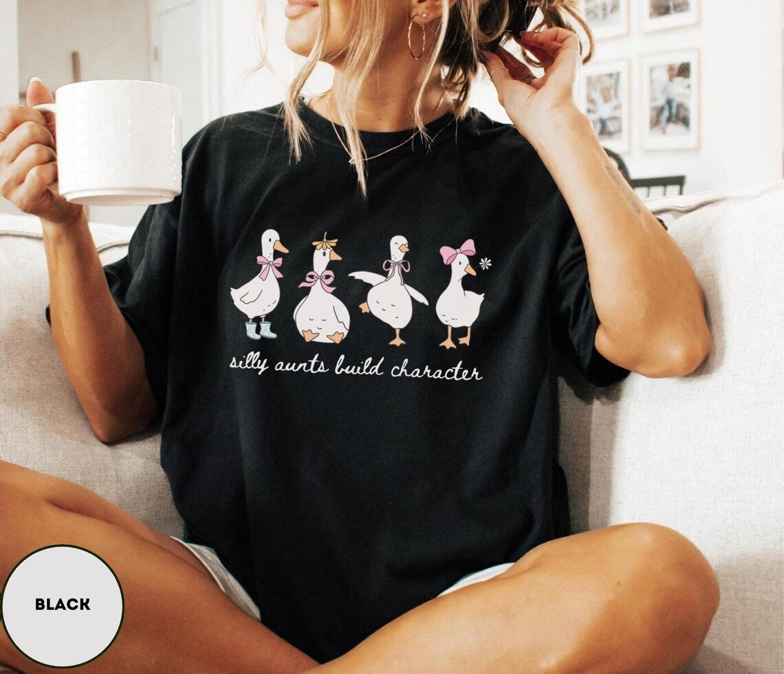 Auntie Goose Shirt ,Comfort Colors Silly Goose Shirt, For Aunt Funny Aunt Shirt, Future Aunt Gift ,Silly Goose Auntie T-shirt