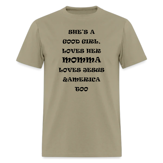 She's A Good Girl Loves Her Momma  Lyric T Shirt