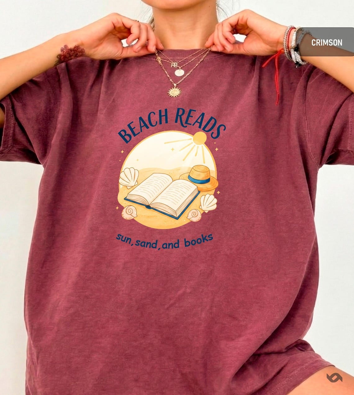 Beach Reads Shirt  Book Lover Summer Tee  Beach Reading Shirt Bookish Vacation Tee