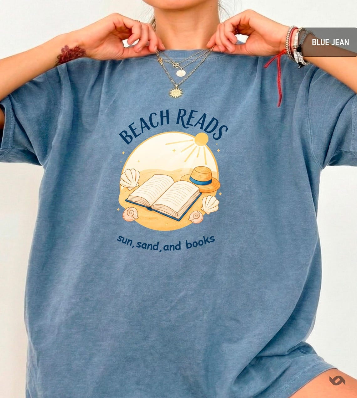 Beach Reads Shirt  Book Lover Summer Tee  Beach Reading Shirt Bookish Vacation Tee