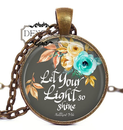 Bible Verse Necklace,Inspirational Christian Jewelry