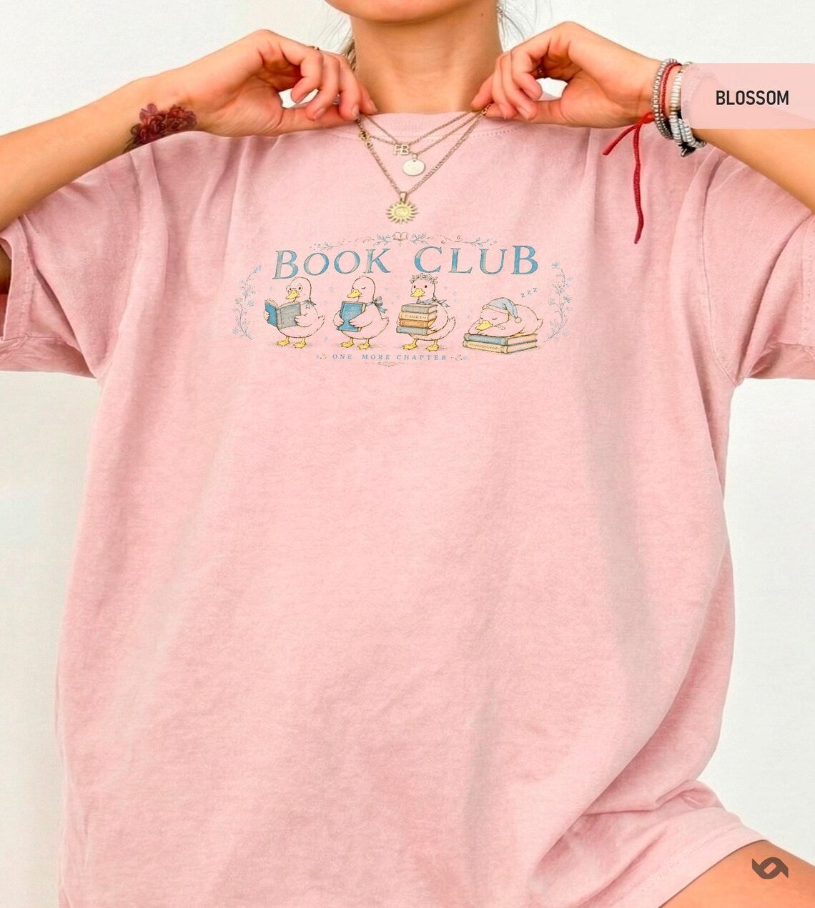 Book Club Duck Tee, Reading Ducks, Cozy Reader Gift