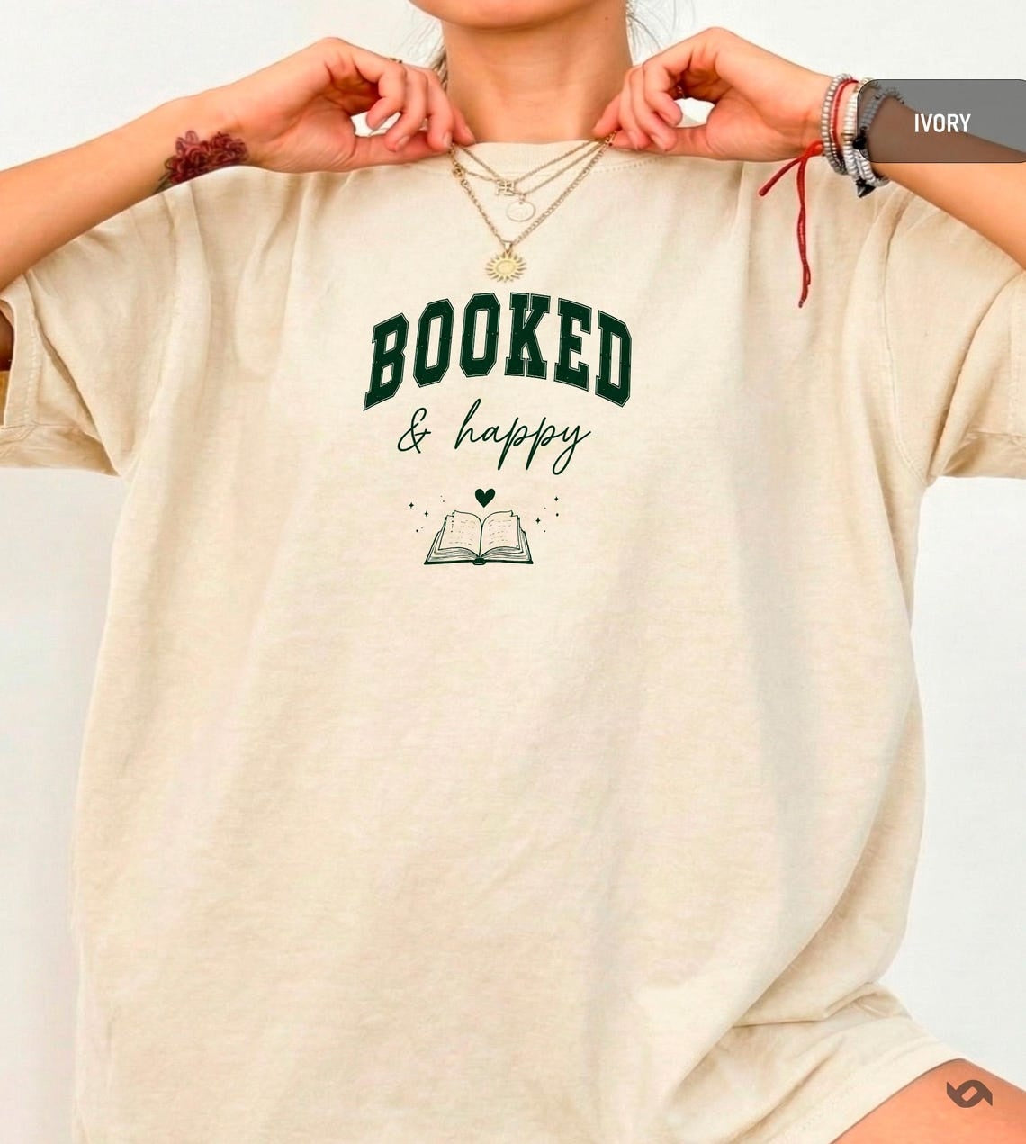 Booked and Happy Shirt, Cozy Reader Gift, Comfort Colors Tee, Book Lover Apparel