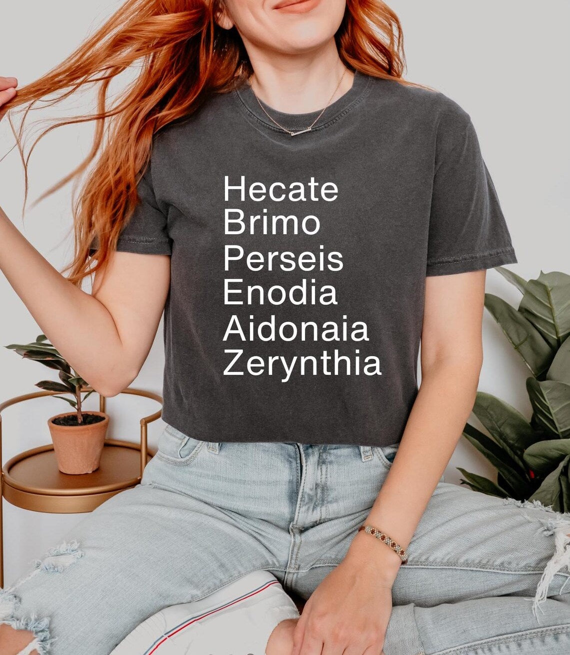 Brimo Perseis Enodia Hecate Crone Shirt ,Greek Goddess ,Witchy Stuff ,Pagan Shirt ,Mythical Medieval Whimsigoth Clothing, Mythology Shirt