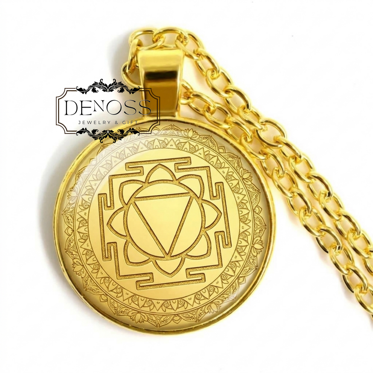 Buddhist Necklace,Tara Yantra Pendant,Spiritual Protection Jewelry