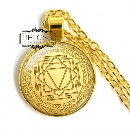 Buddhist Necklace,Tara Yantra Pendant,Spiritual Protection Jewelry