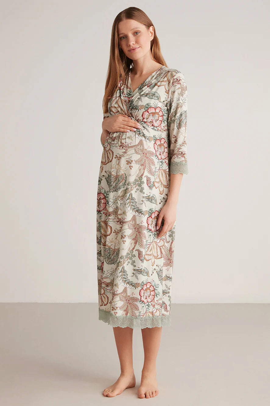 Soft textured maternity dress - Denoss