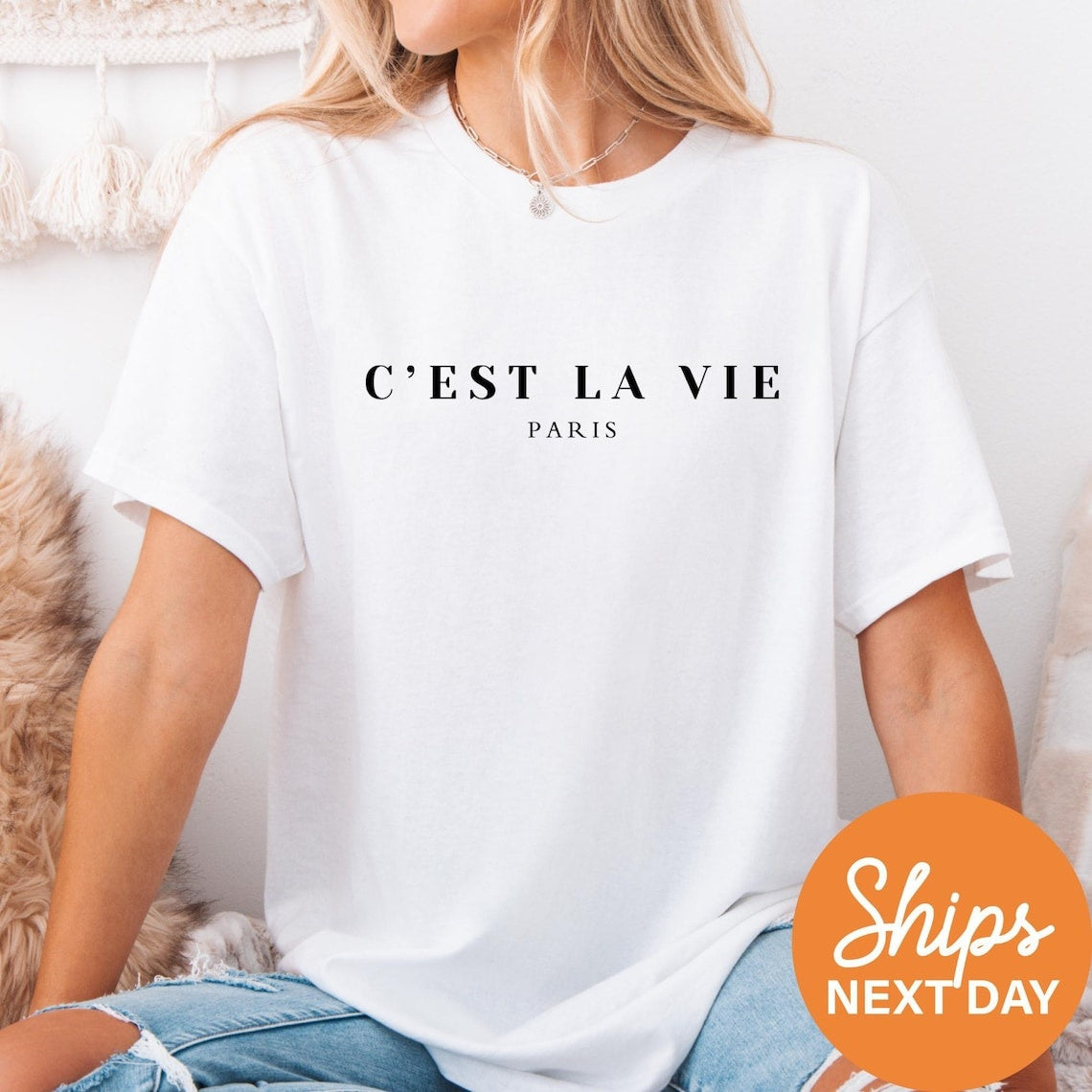 C'est La Vie Paris T-Shirt, Gift For Paris Lover, Parisian Gift, Paris Girl Shirt, Moving To Paris, French Gift, Gift for Her, Paris France