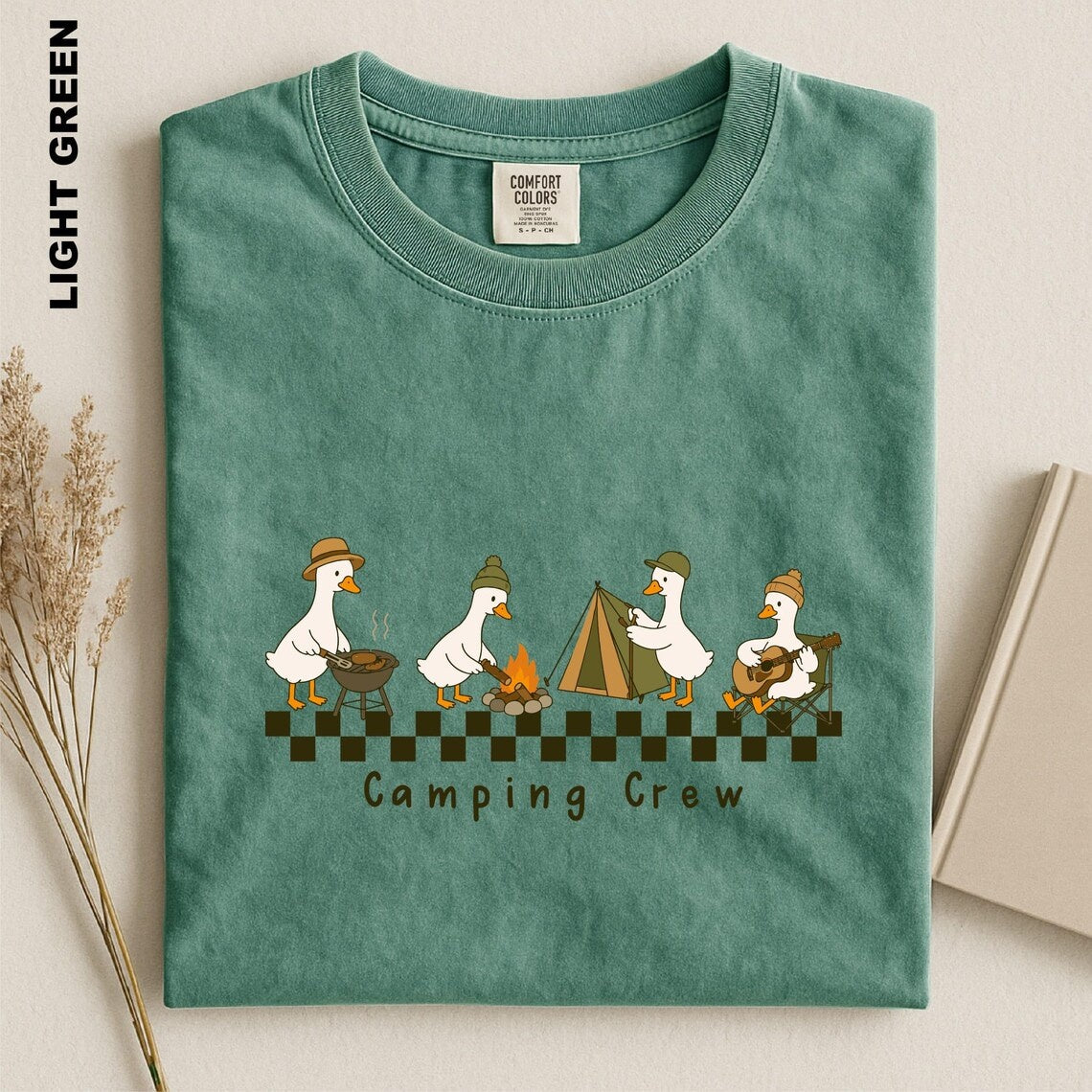Camping Crew Goose Shirt, Cute Goose Camping Tee, Funny Outdoor Adventure T-shirt, Cabin Trip Graphic Top, Camper Gift, Nature Lover tshirt