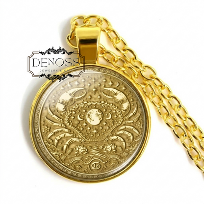 Cancer Zodiac Pendant Inspired by Karkinos from the Hydra Myth Necklace