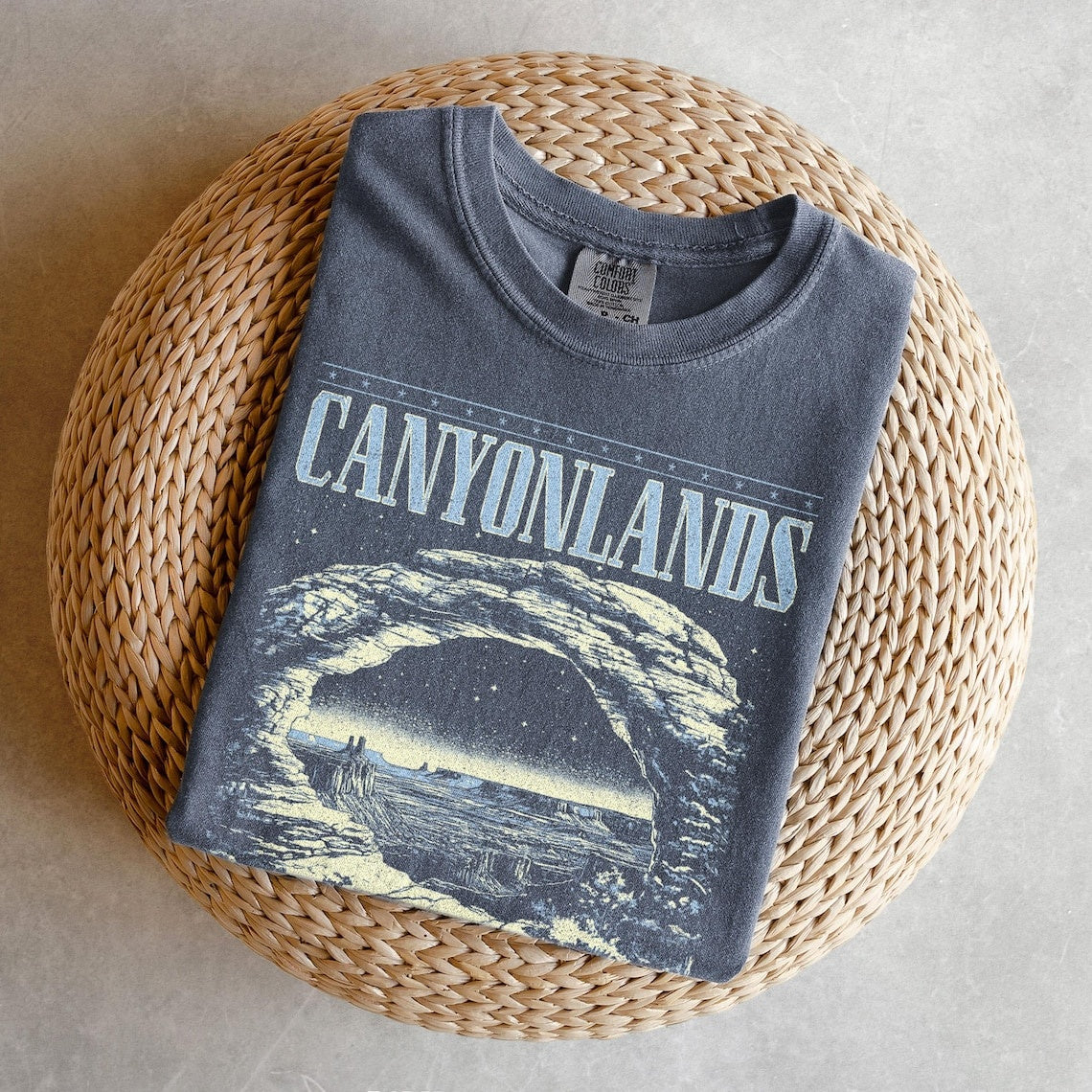 Canyonlands Shirt, Retro Comfort Colors T-Shirt, Utah Gift, Hiking Shirt, Oversized National Park Shirt, Nature Graphic Tee, 63 Parks Shirt