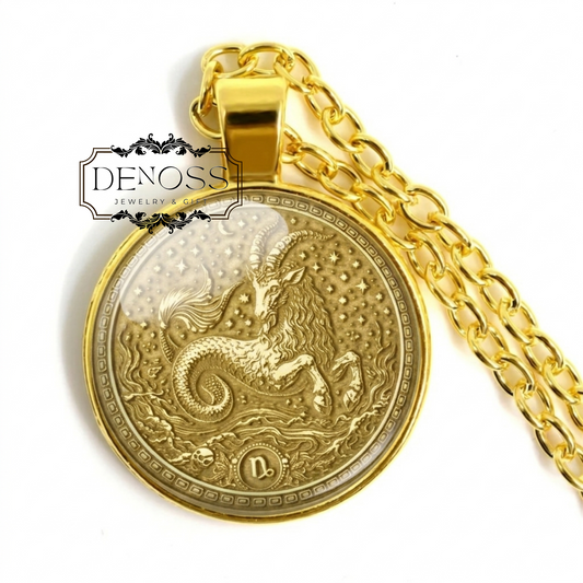 Capricorn Zodiac Pendant Inspired by the Mythic Sea Goat and Pan Necklace