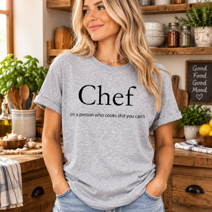 Chef Shirt  Funny Chef Shirt Cooking Tshirt  Culinary School Graduation Gift  Gift for Chef Future Chef Gift Idea