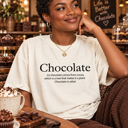 Chocolate Shirt  Chocolate Lover Shirt  Funny Food Shirt  Food Pun Tshirt  Gift for Chocolate Lover  Chocolate Lover Gift Idea