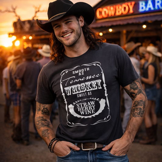 Chris Stapleton Tshirt,Smooth As Tennessee Whiskey Sweet As Strawberry Wine Tshirt