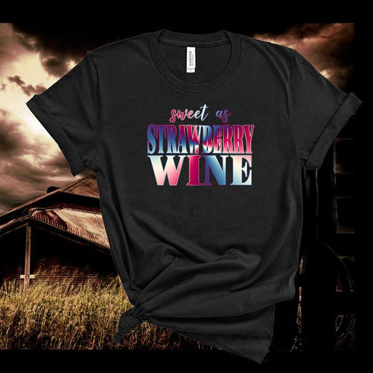 Chris Stapleton Tshirt,Sweet as Strawberry Wine Tshirt,Country shirts