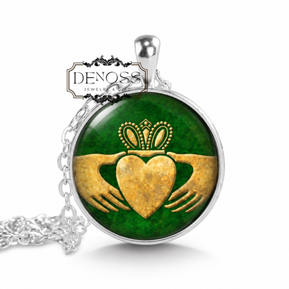 Claddagh Pendant Necklace,Irish Celtic Jewellery